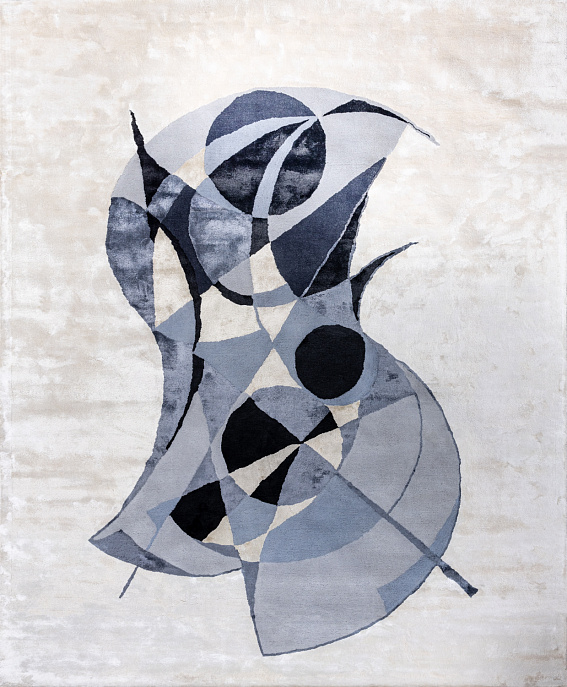 Индийский ковер из арт-шёлка и арт-шёлка «Art de Vivre by DETALI» design Ksenia Skorogod «EQUILIBRIUM»