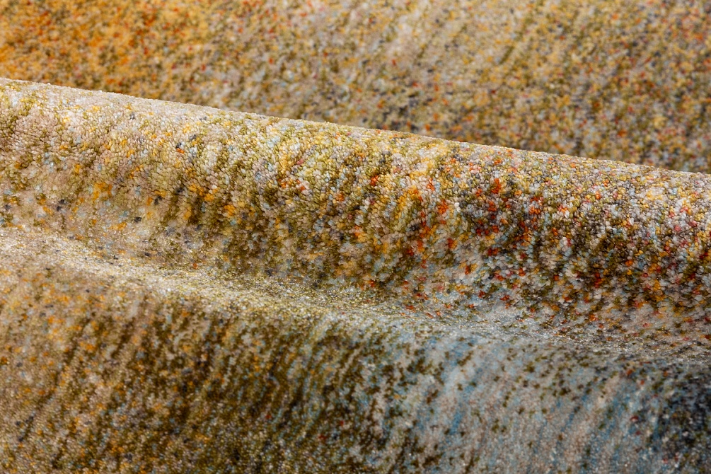 Турецкий ковер из полиэфирного шёлка «MYSTIC» 1146A-GREY-BLUE(Runner)