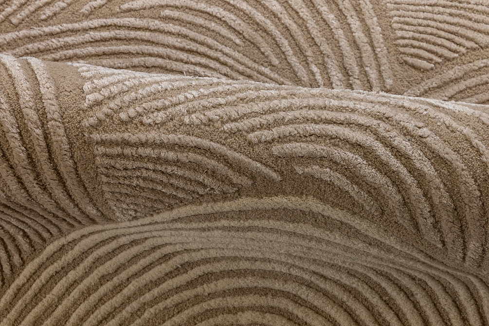 Индийский ковер из шерсти и эвкалиптового шёлка «VELVET MIRAGE» SYNC NEUTRAL 3