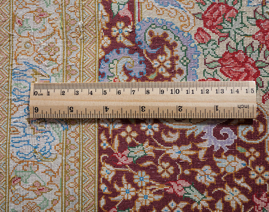 Иранский ковёр из шёлка «QOM» 12-611-IR