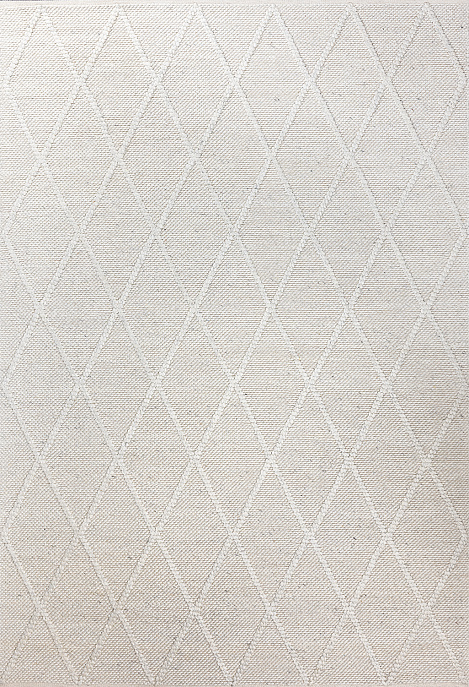 Индийский ковер из шерсти «COAST DIAMOND RUG» WHITE