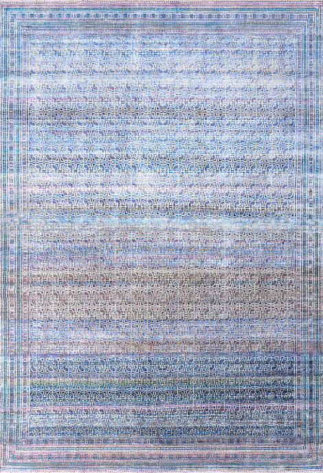 Индийский ковер из шерсти и шёлка «ETHNIC VINTAGE» BLUE(300x440)