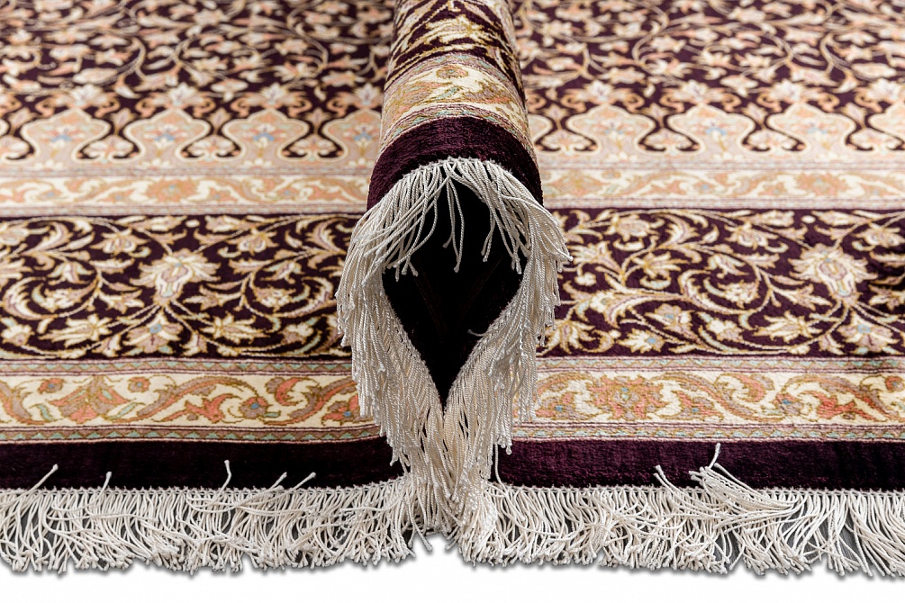 Иранский ковер из шёлка «QUM MM IR» 14-244-IR(Oval) 6