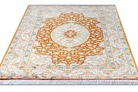 Иранский ковер из шёлка «GHOUM-SEIDE» 801-4011/S-IR 2