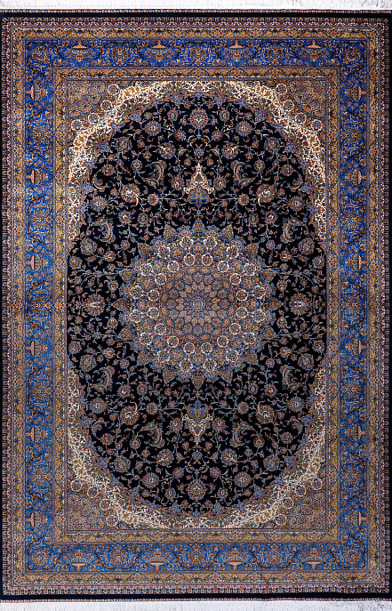 Иранский ковер из шёлка и модала «QUM PERSIAN» 603-NAV