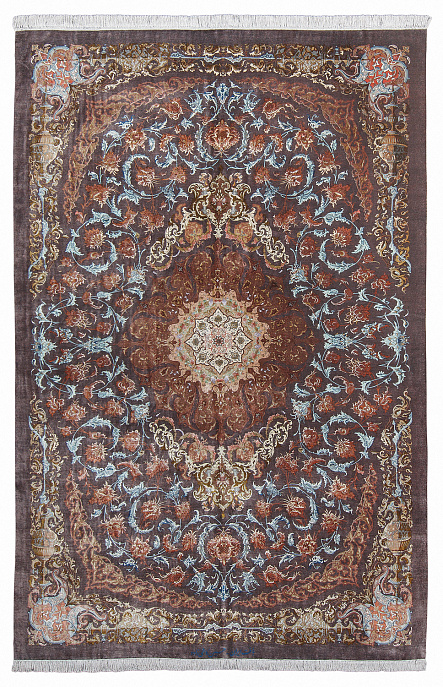 Иранский ковер из шёлка «GHOUM-SEIDE» 801-4013-IR