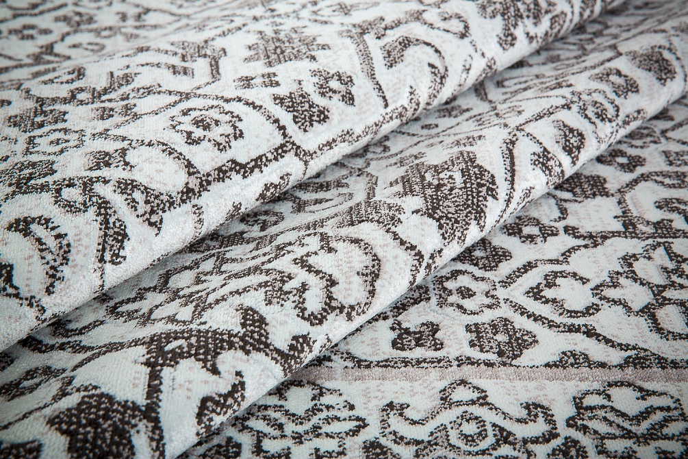 Бельгийский ковер из вискозы «INKO» 25108-ECR-DBRN