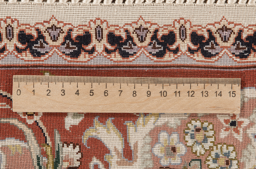 Иранский ковёр из шерсти и шёлка «TABRIZ SHIRFAR» 801-3575-IR