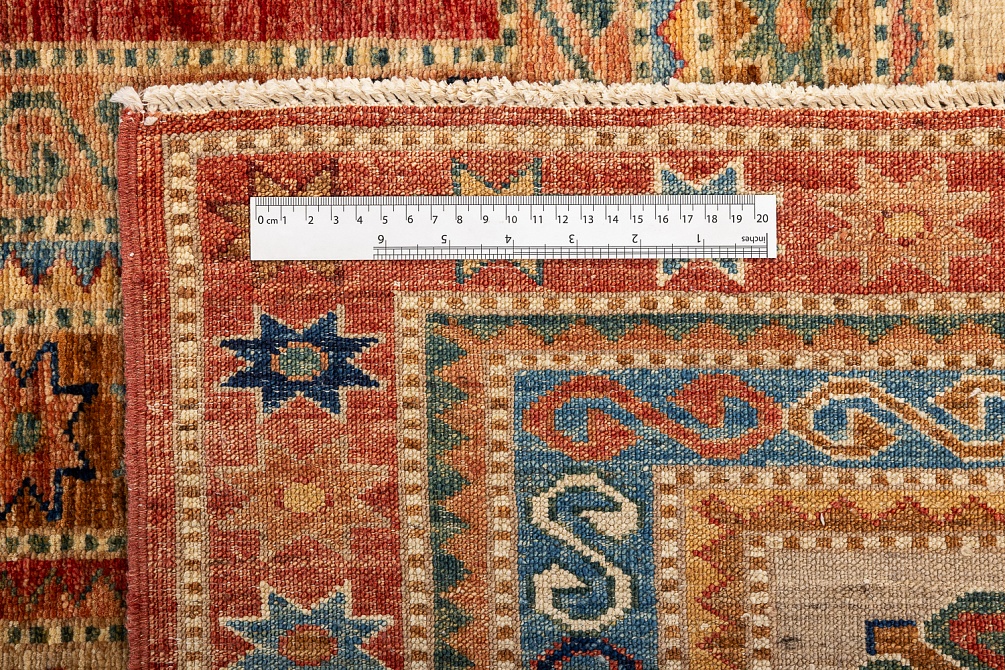 Пакистанский ковер из шерсти «KAZAK ROYAL» 227574-RED-BGE 8
