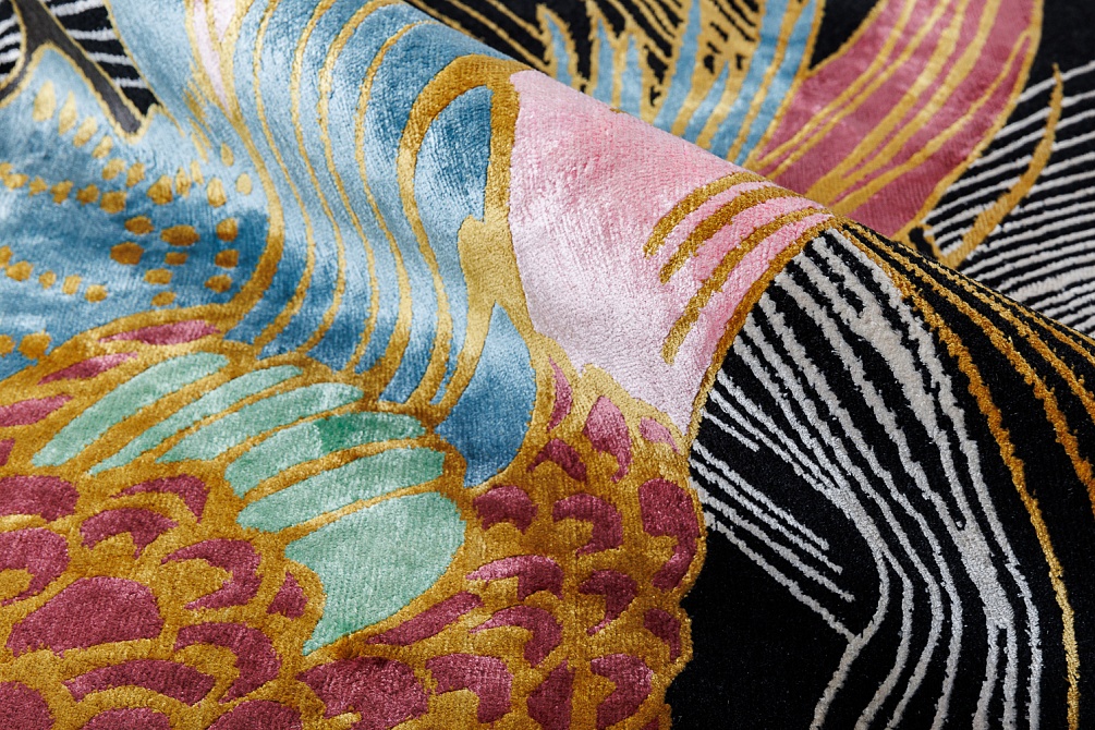 Непальский ковер из шерсти и шёлка «CHINESE ART DECO» CA-2