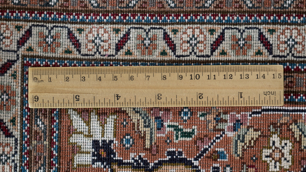 Иранский ковёр из шерсти и шёлка «TABRIZ MAHI» 13-38-IR