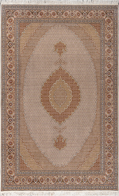 Иранский ковер из шерсти и шёлка «TABRIZ MAHI» 13-168-IR
