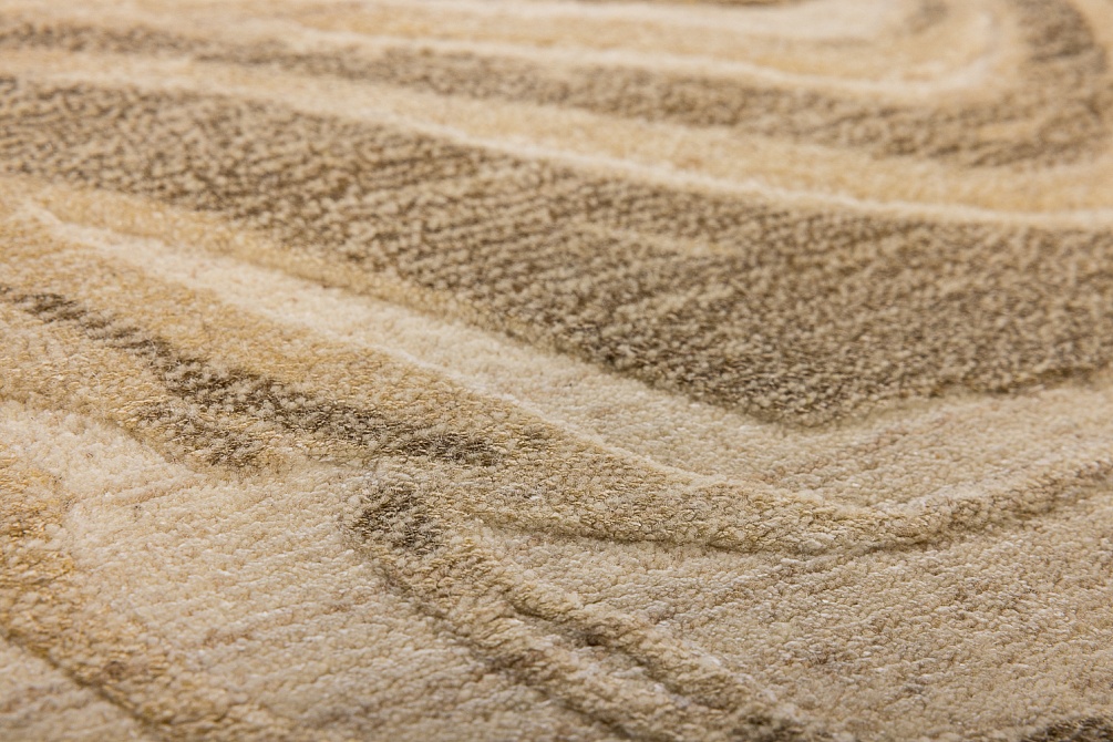 Индийский ковер из арт-шёлка и шерсти «EVEREST» 2023309-TAN