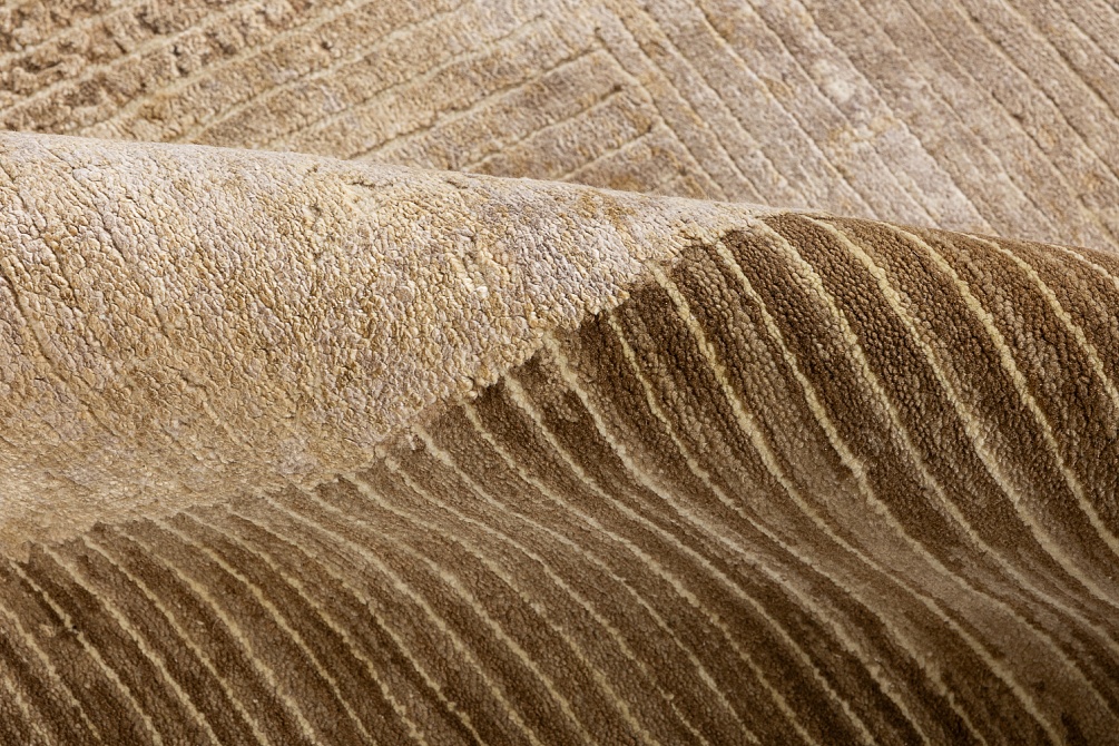 Индийский ковер из шерсти, шёлка и хлопка «HOLLYWOOD ART» CE6105-BROWN