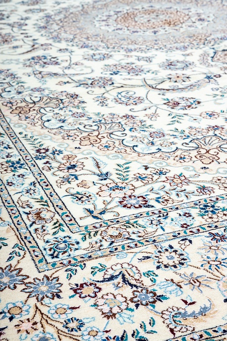 Иранский ковер из шерсти и шёлка «NAIN 6LA» 21-008