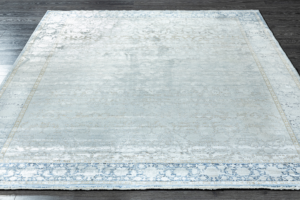 Турецкий ковёр из шёлка и эвкалиптового шёлка «SALVATORE APARTMENT» DB44B-BLUN-GRE