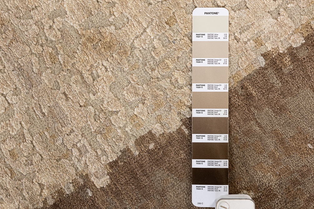 Индийский ковер из шерсти, шёлка и хлопка «HOLLYWOOD ART» CE9454-CHARCOAL