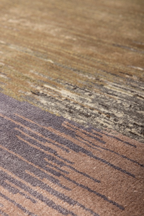 Индийский ковер из бамбукового шёлка, шерсти и хлопка «CHAOS THEORY» ESKM07-NTAUPE-FDENIM 6