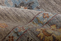 Индийский ковер из шерсти «OUSHAK GOLD» MAJ103-PLUM-GREY 3