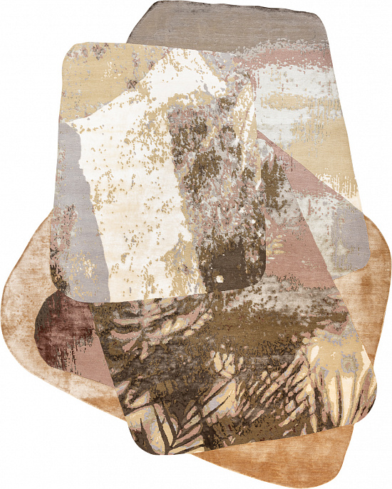Непальский ковер из эвкалиптового шёлка и шерсти «KUMO» CLOUD-07