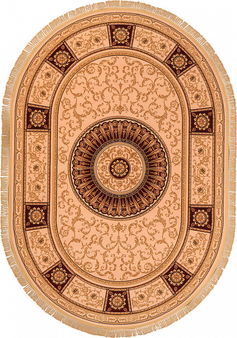 Бельгийский ковер из шерсти «IMPERIAL QUM» 1511-IVR(Oval)
