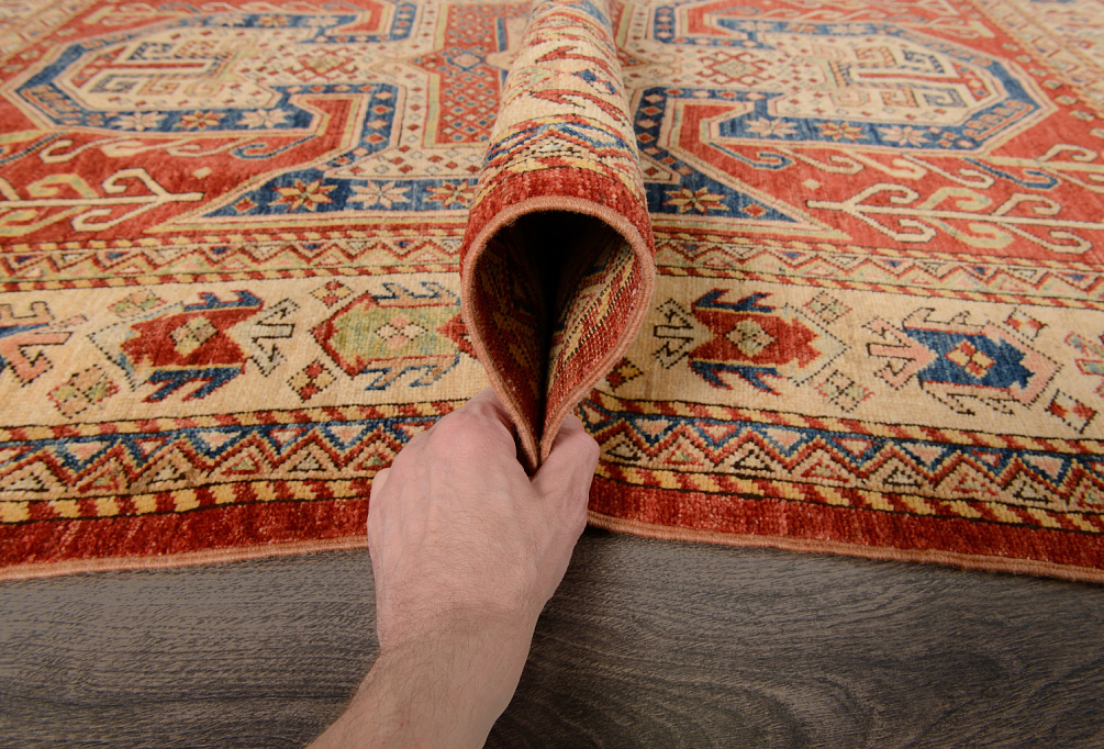 Пакистанский ковёр из шерсти «KAZAK CLASSIC» RED-IVR(145X195)