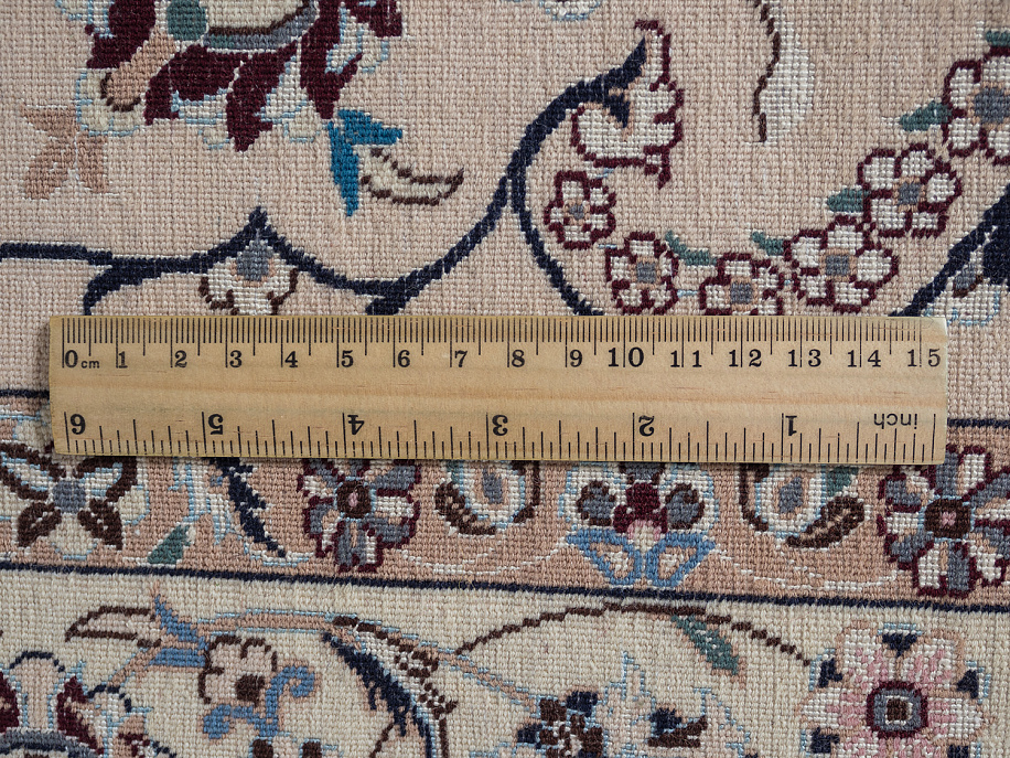 Иранский ковёр из шерсти и шёлка «NAIN 6LA» 12-595-IR