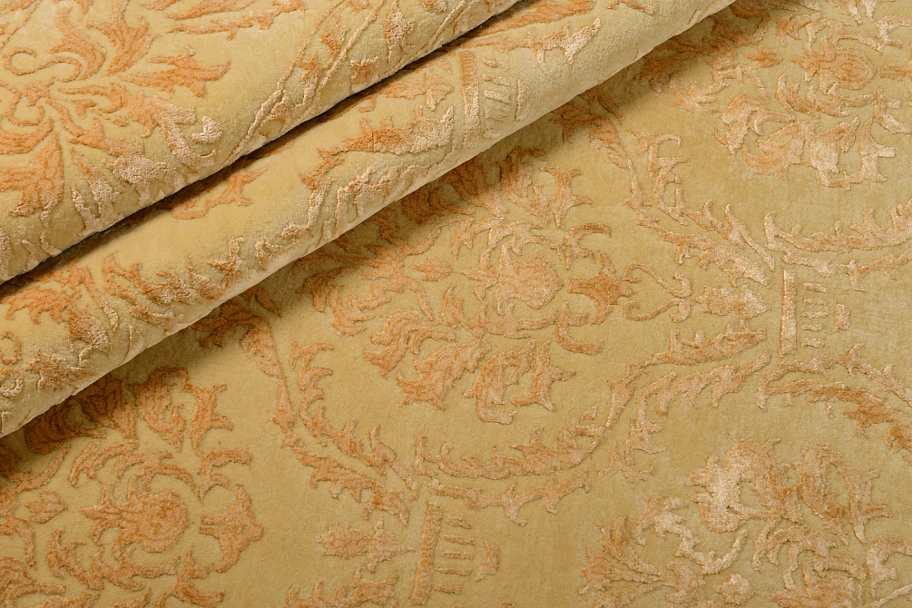 Индийский ковер из шерсти и арт-шёлка «KING OF AGRA» NO64-CRE-CRE(Round) 4