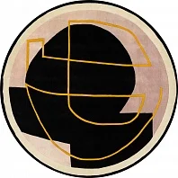 Индийский ковер из шерсти, арт-шёлка и хлопка «RIVIERA» KE01-MULTY(Round) 1