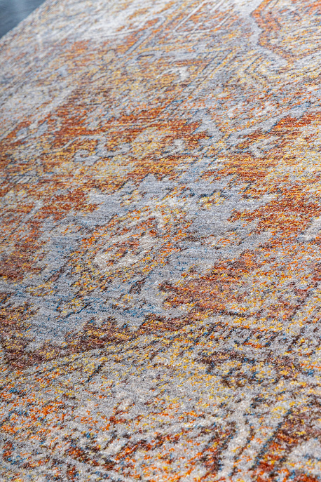 Турецкий ковёр из полиэфирного шёлка «MYSTIC» 0477A-RED-GREY