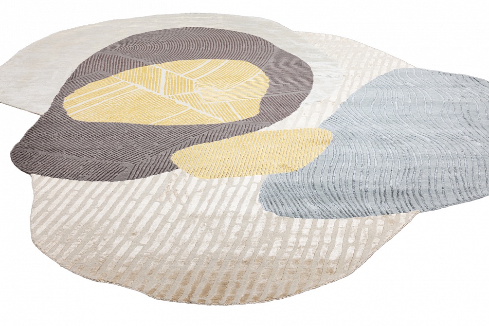 Непальский ковер из эвкалиптового шёлка и шерсти «KUMO» CLOUD-01 2