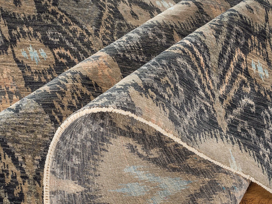 Индийский ковер из шерсти «IKAT K» IKAT29-CHAR