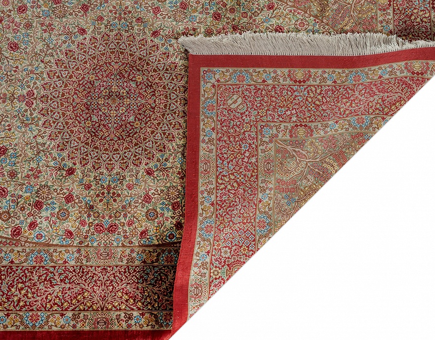 Иранский ковер из шёлка «QOM» 10-324/S-IR 4