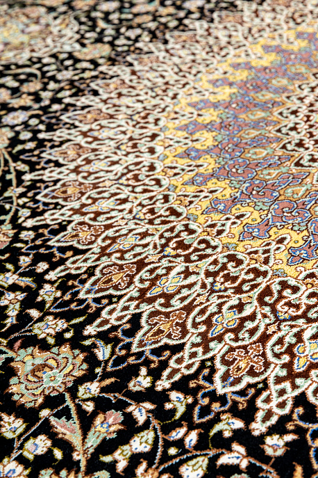 Иранский ковёр из шёлка «QOM» 9-551-IR