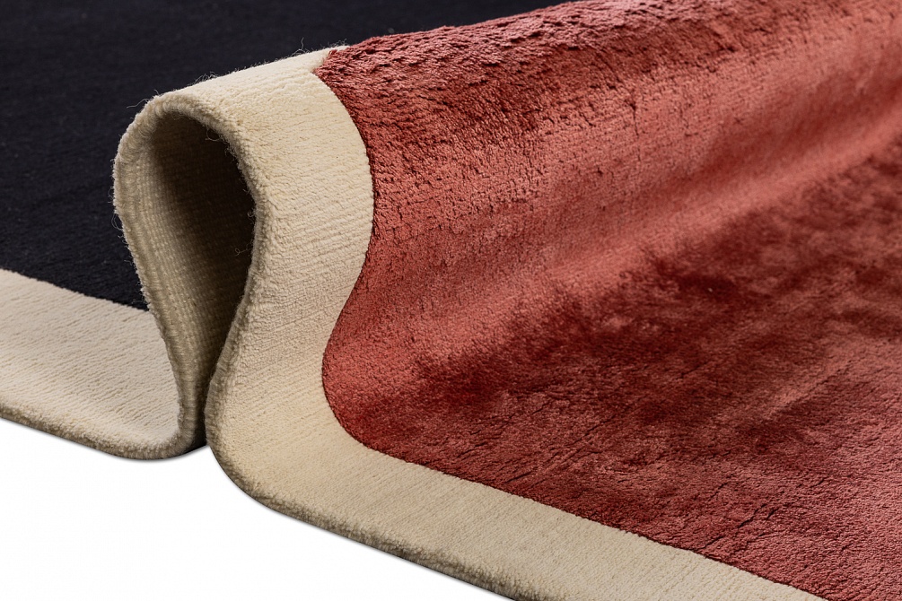 Индийский ковер из шерсти и бамбукового шёлка «VELVET MIRAGE» POCKET