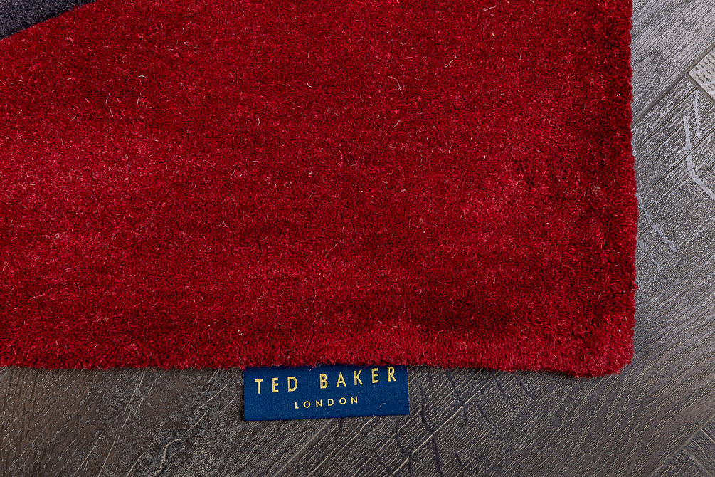 Индийский ковер из шерсти и арт-шёлка «TED BAKER» Sahara Burgundy 56105