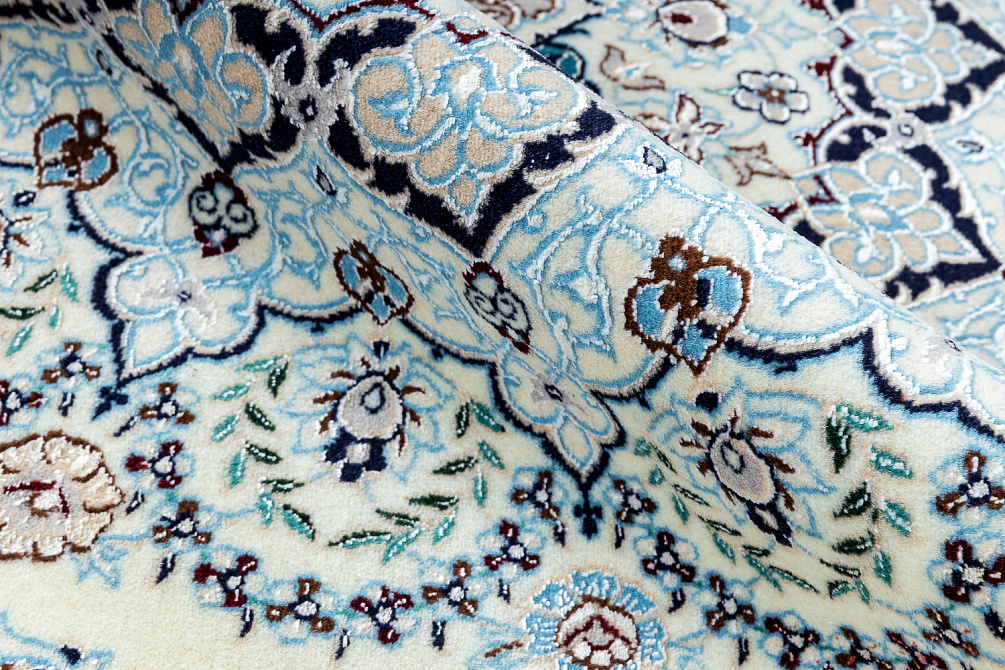 Иранский ковёр из шерсти и шёлка «NAIN 6LA» 11-159-IR