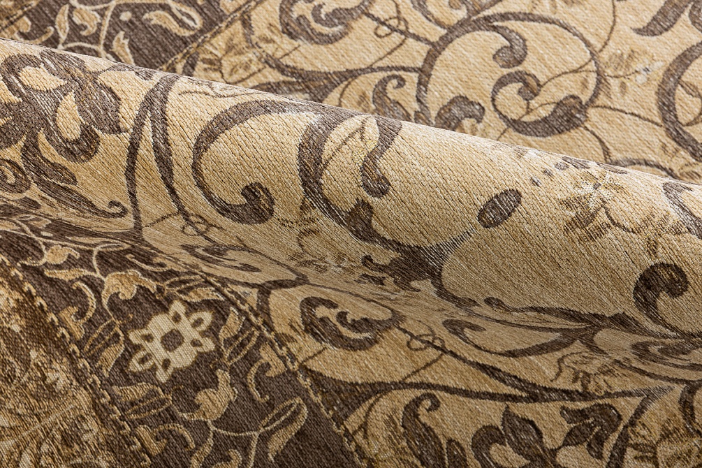 Бельгийский ковер из вискозы, акрила и хлопка «ELEGANT TAPESTRY» DIORA-BRN-7814