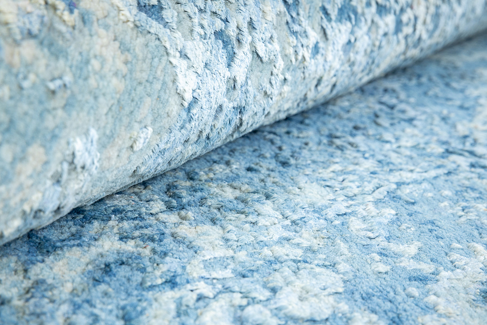 Индийский ковёр из шерсти и шёлка «WEST HOLLYWOOD» PJ1757-BLUE