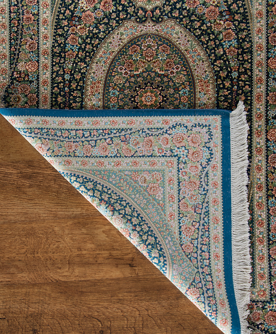 Иранский ковёр из шёлка «QOM» 12-615/S-IR