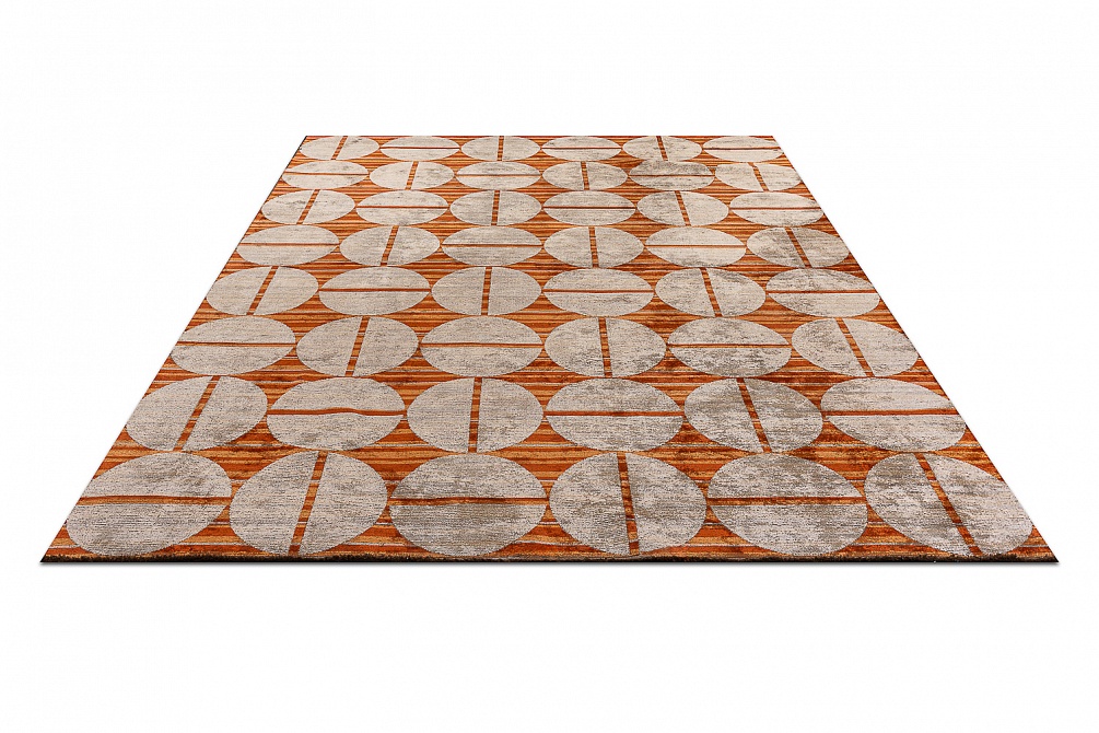 Турецкий ковер из хлопка, вискозы и полиэстера «ISTANBUL» ECLIPSE RUST - TERRA 2