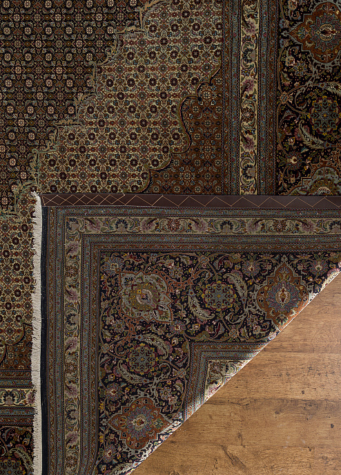 Иранский ковёр из шерсти и шёлка «TABRIZ MAHI» 14-301-IR