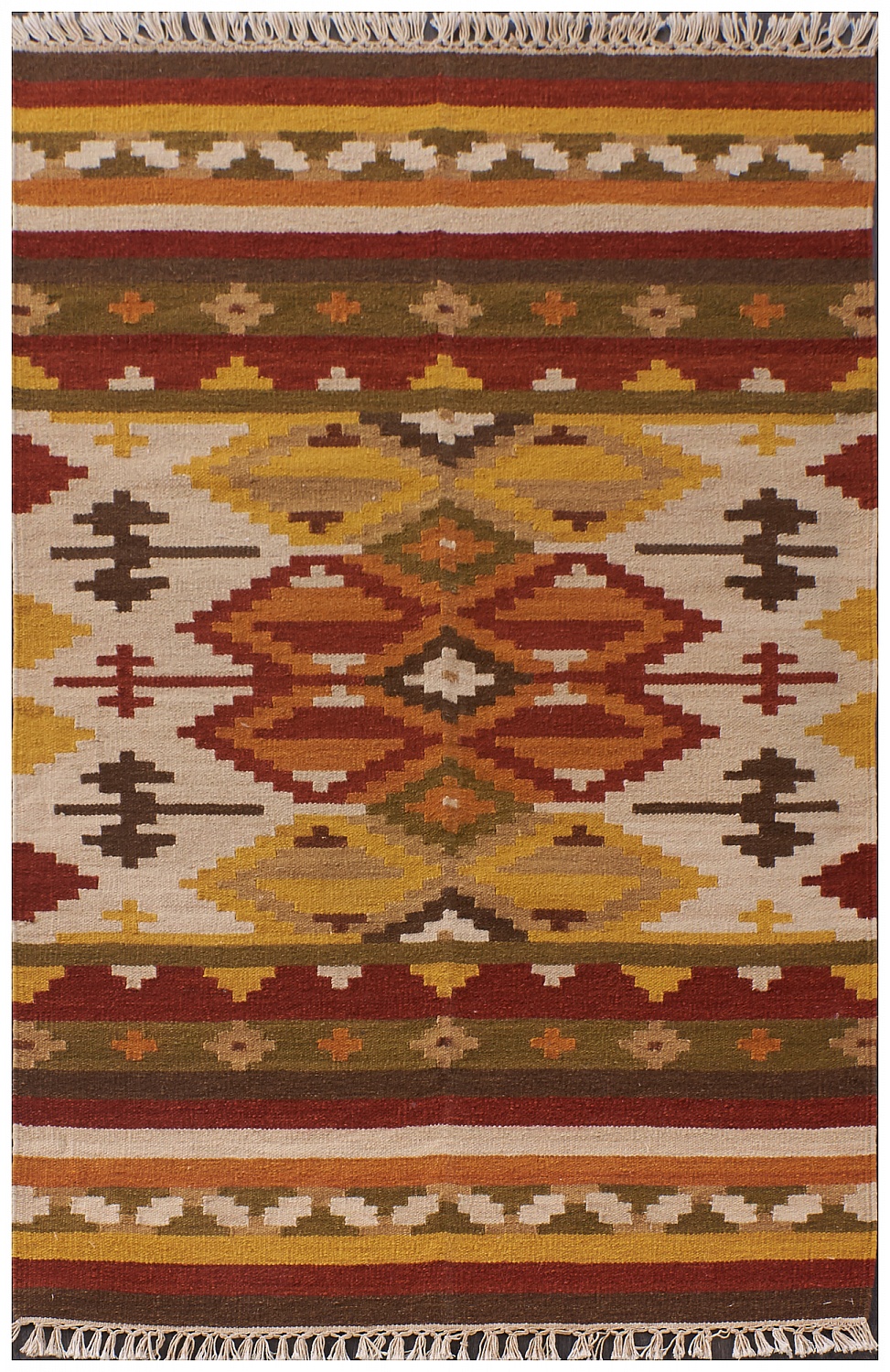 Индийский ковер из шерсти и хлопка «KILIM SUN-DEEP» C1002-MLT
