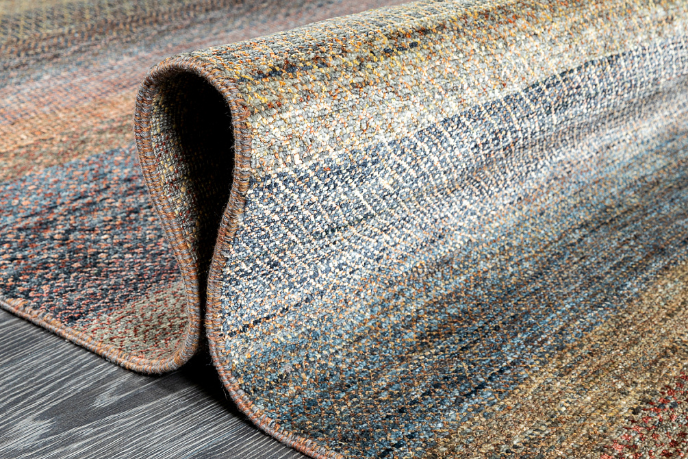 Индийский ковёр из шерсти и шёлка «MALIBU» CHARCOAL