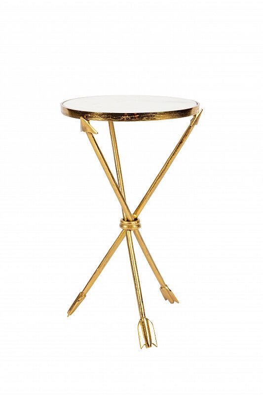 Кофейный столик золотая стрела мрамор