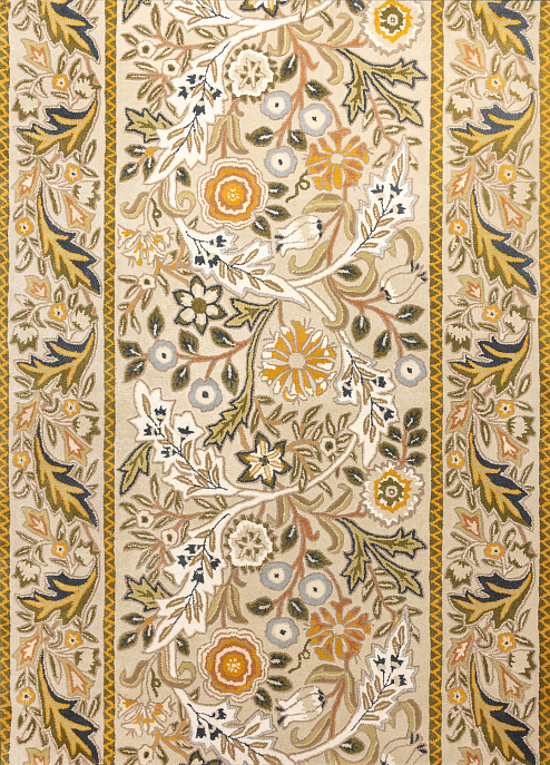 Индийский ковер из шерсти «MORRIS & CO» Wilhelmina Linen-Mustard 127401