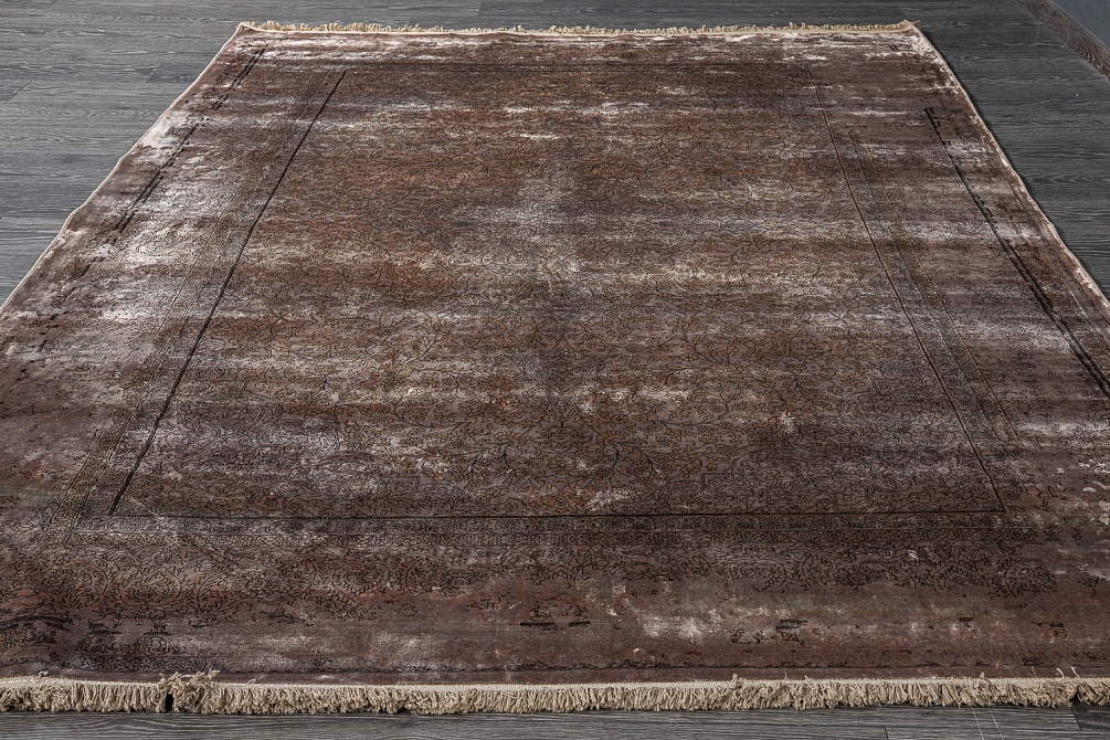 Иранский ковер из бамбукового шёлка «ANCIENT Collection» d04-OLIVE 3