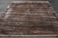 Иранский ковер из бамбукового шёлка «ANCIENT Collection» d04-OLIVE 3