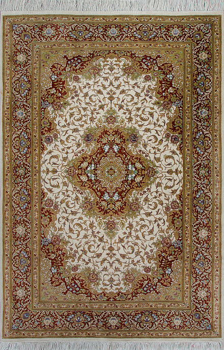 Иранский ковер из шёлка «QOM» 13-7020/S-IR