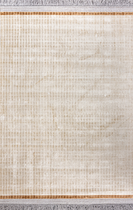 Индийский ковер из арт-шёлка и шерсти «ORITO» KAN04-SAND